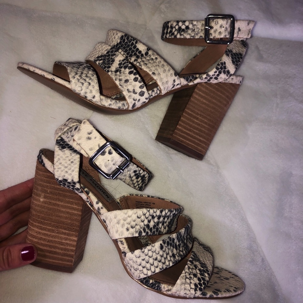 Snakeskin Steve Madden Heels